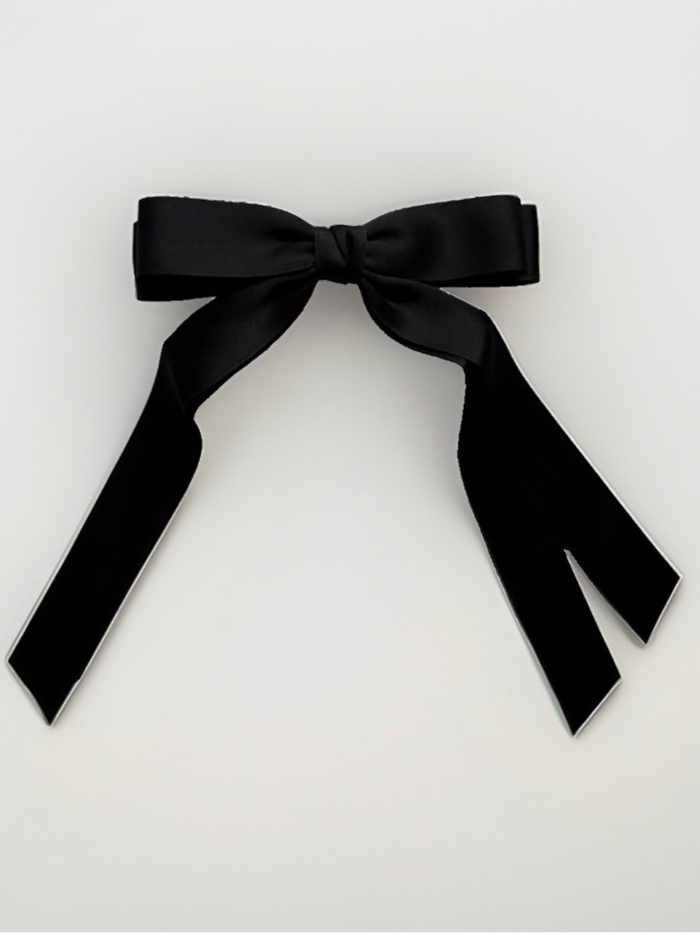 Shashi Hair Bow Black Ribbon New